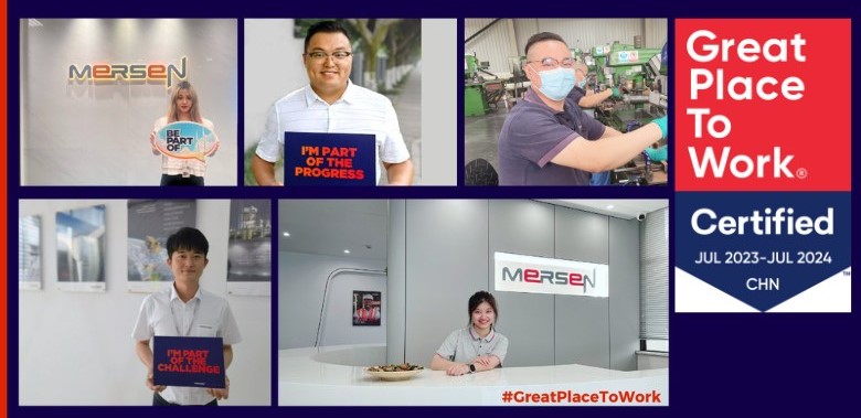 Mersen China employees awarded Great Place to Work