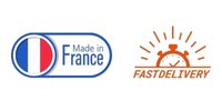Logo Made in France et Fast Delivery