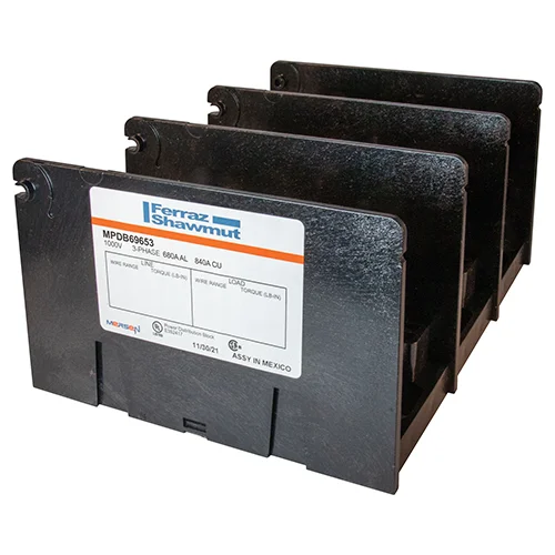 POWERBLOCK SP50 ① MPDB69653 Power Distribution Blocks | Mersen