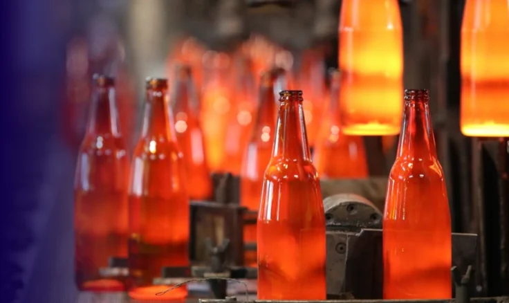 glass bottles