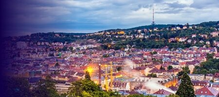 view of stuttgart in germany