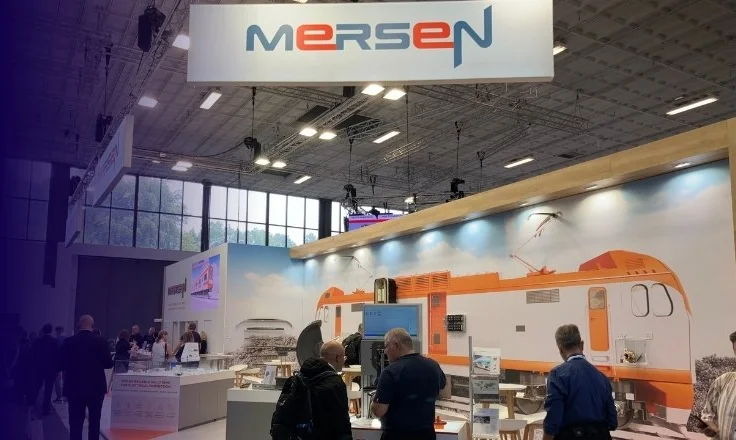Mersen booth at Innotrans tradeshow