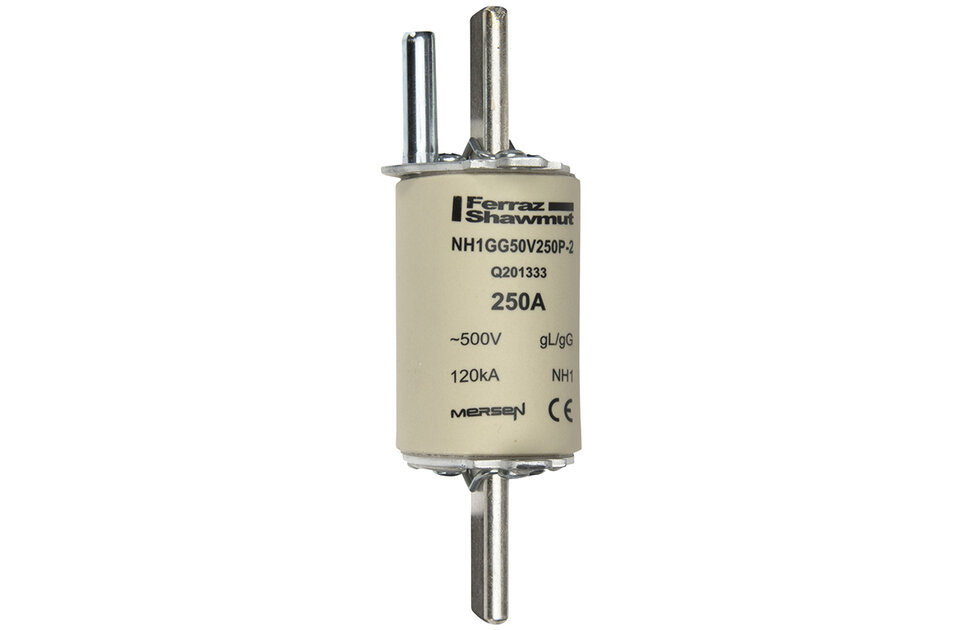 Mersen R632 Q201333 - NH1GG50V250P-2 Fuses | Mersen