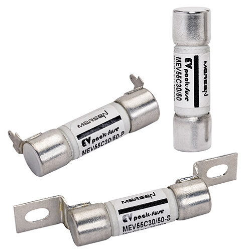 Fusible EVpack MEV55, 550 VDC maxi., L/R - 1 ms, 5 - 50 A Fusibles | Mersen