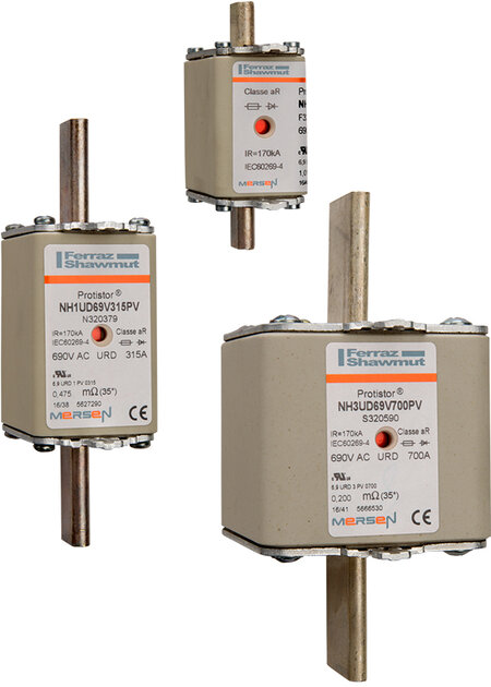 Protistor® size NH 000, 00, 0, 1, 2, 3 aR, 690VAC (IEC) / 700VAC