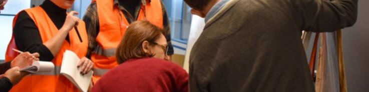 people during a training sessions at Mersen France Amiens