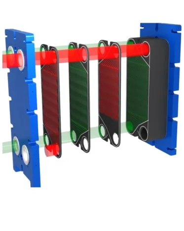 Mersen corrosion resistant graphite plate heat exchanger