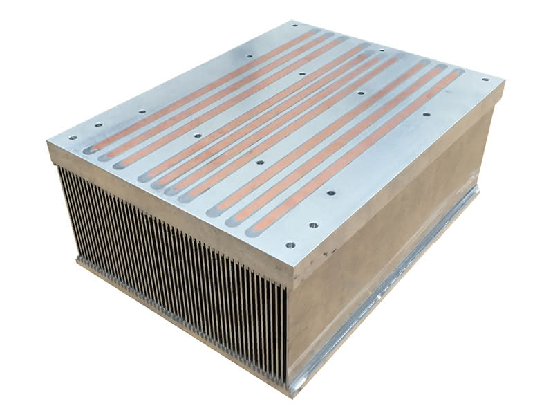 MERSEN  Dissipateur thermique avec tubes de chauffage intégrés refroidi  par air